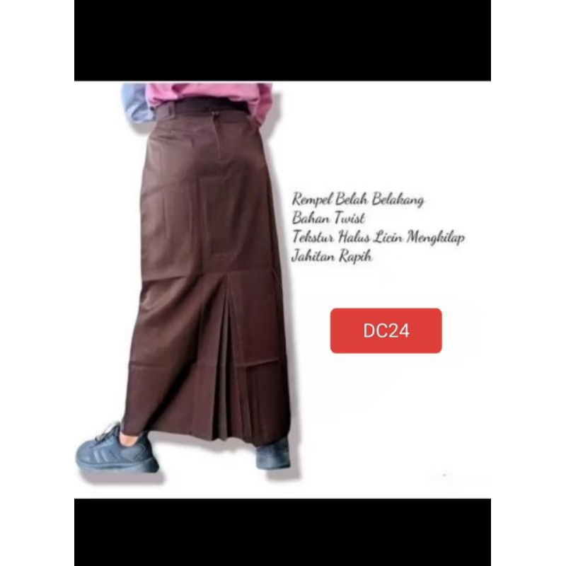 ROK SPAN RAMPEL SATU BELAKANG Rok SMP/SMA Model Rempel Satu Belakang / Rok Formal Kantor / Rok Span 
