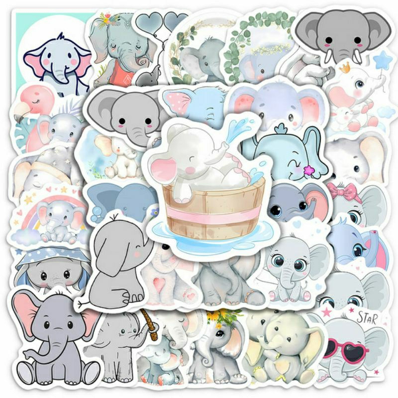 

Stiker Pack Gajah Cutes Stiker Hewan Gajah Lucu Stiker Helm Stiker Laptop Stiker Koper Stiker Terbaru Tumblr Stiker HP, Aksesoris Hp , Anti Air