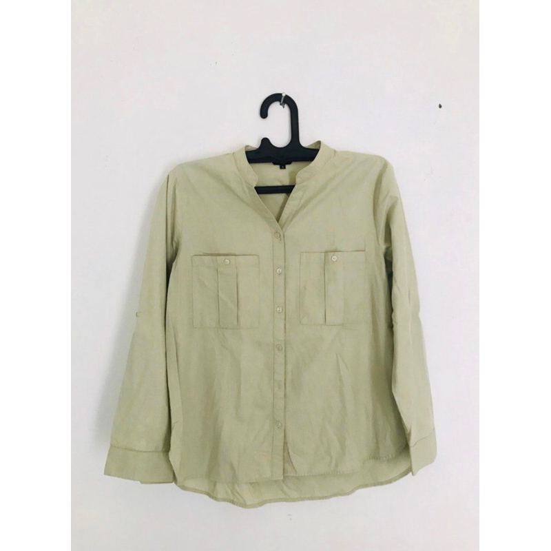 Kemeja wanita sage green The Executive