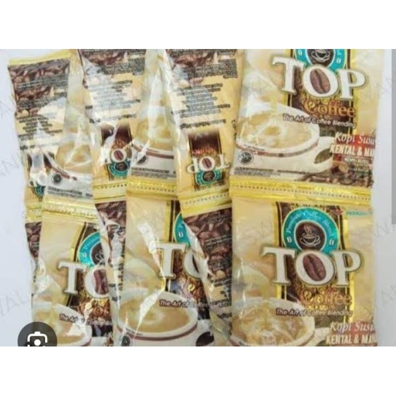

Top Kopi Susu Kental Manis Kemasan sachet Renteng isi 12 pcs