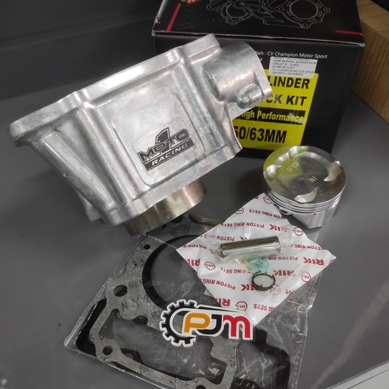 BLOK SEHER SONIC 150R CB150 LED CBR150 LED SUPRA GTR 63MM SET MOTO1 RACING