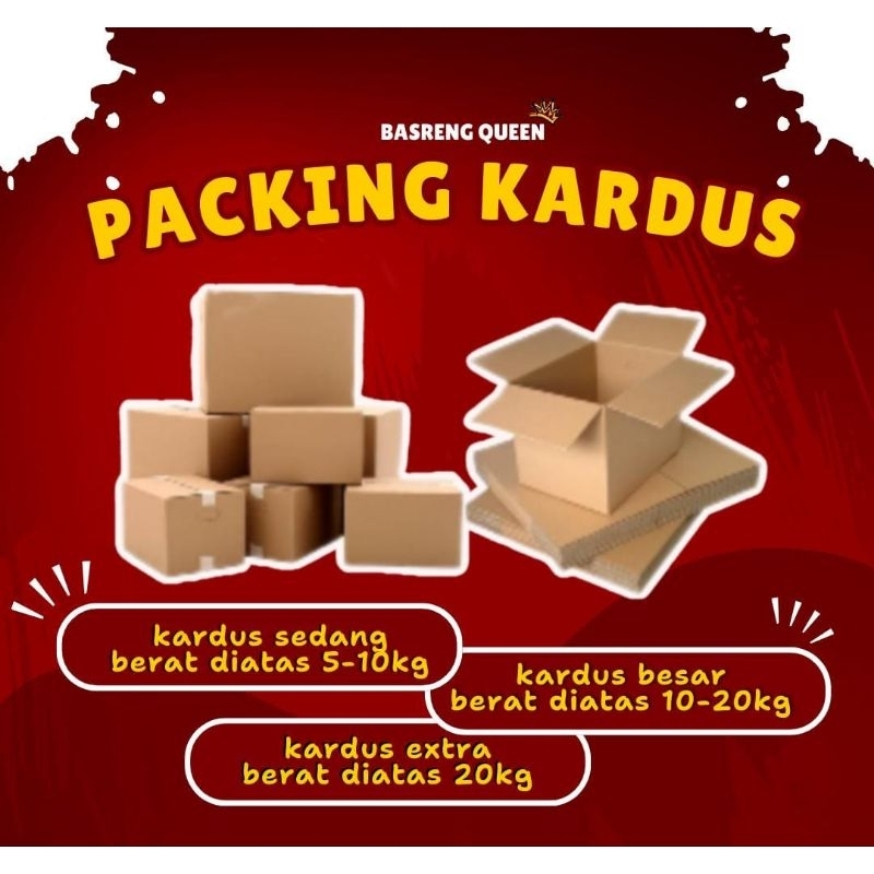 

PACKING KARDUS dan buble wrap tambahan