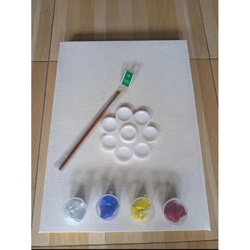 

KANVAS LUKIS (30x40x3cm) KATUN ASLI (Paket lengkap siap pakai)
