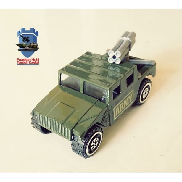 Miniatur Mobil Humvee Peluncur Roket