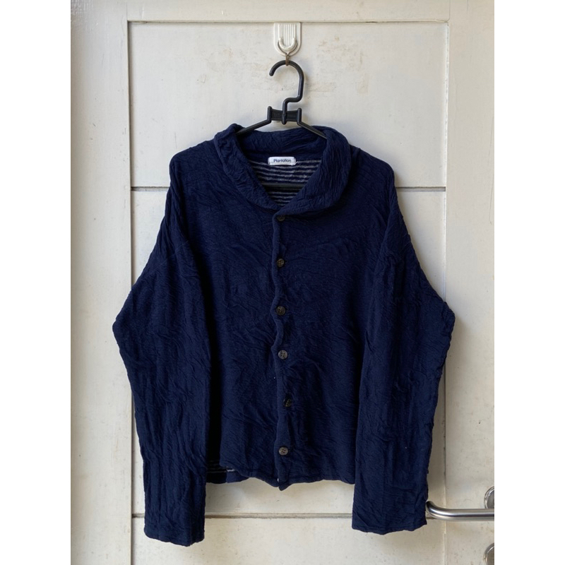 PLANTATION Issey Miyake Navy Shirt