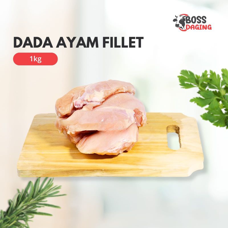 

Dada Ayam Fillet Tanpa Kulit 1kg Boneless/Tanpa Tulang - Boss Daging l