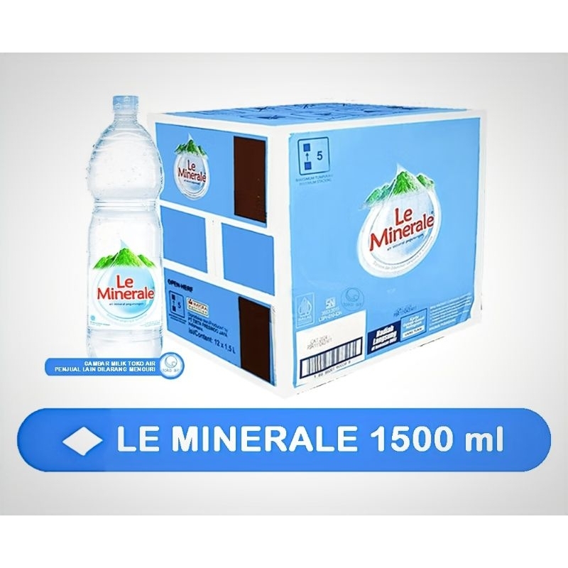 

[1 karton isi 12×1500 ml] Le minerale air pegunungan