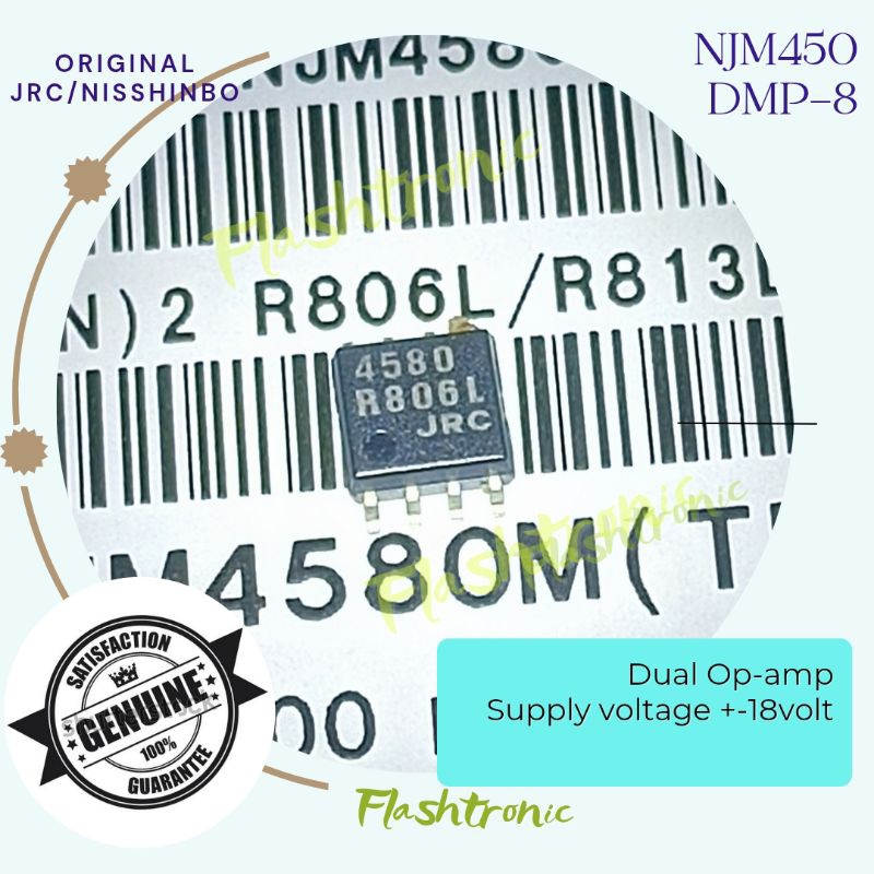 JRC4580 NJM4580 Smd DMP-8 Original JRC