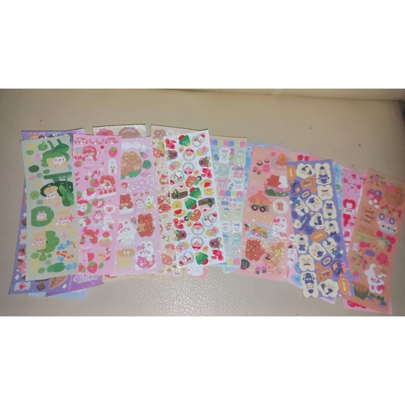 

Stiker hologram deco kpop panjang karakter random