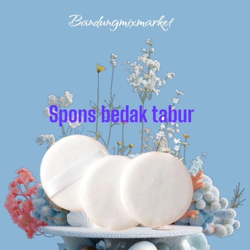 Spons Lembut Untuk Bedak TABUR 3 pcs
