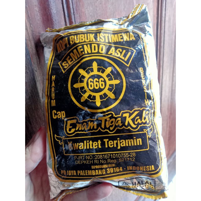 

Kopi Bubuk Istimewa Semendo Asli Cap Enam Tiga Kali