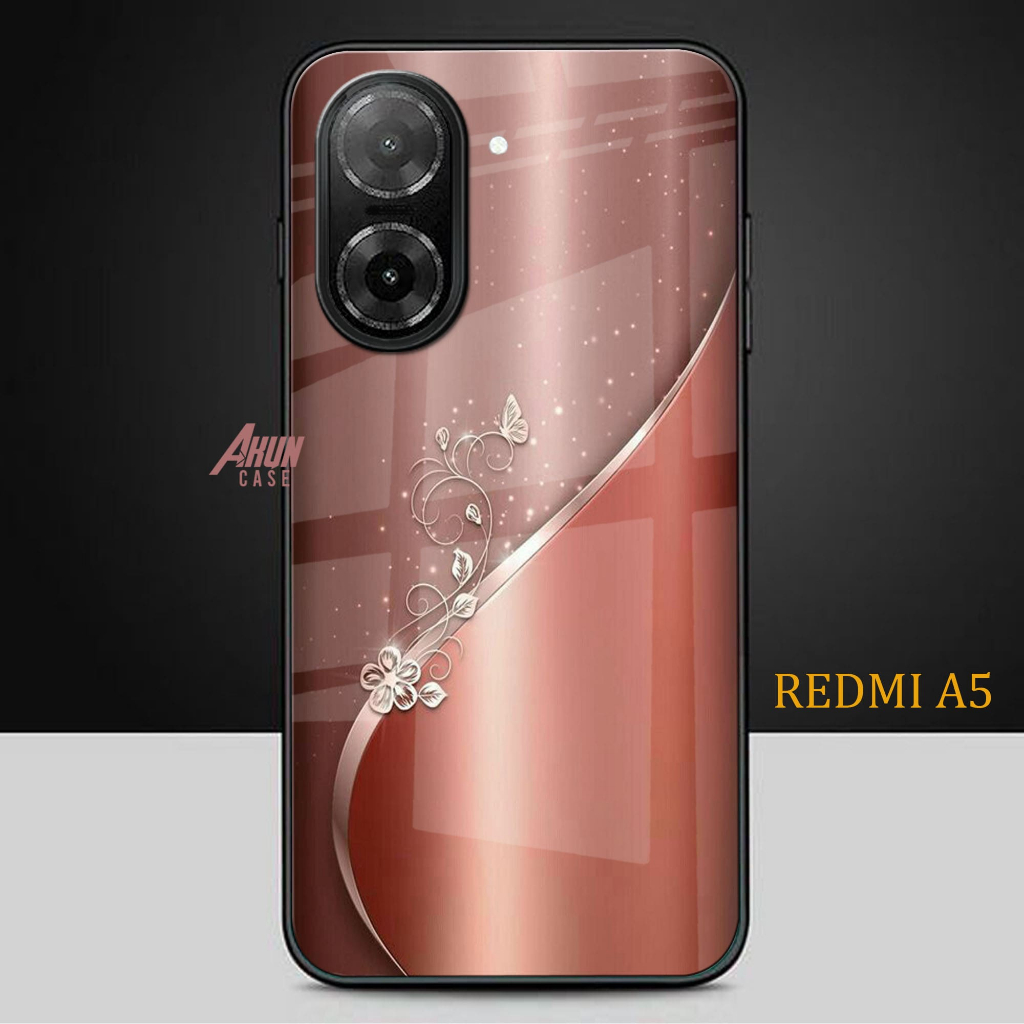 Softcase Glass Kaca Redmi A5  - Casing Hp Redmi A5 - Case Hp Terbaru- Softcase Redmi A5 - S235
