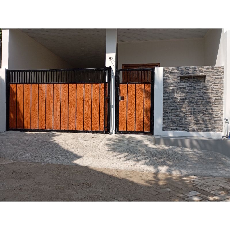 pagar minimalis woodplank