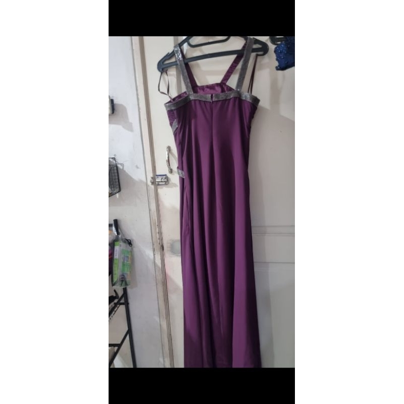 PRELOVED Dress Pesta Ungu Violet size Small dress wedding dress tamu ballgown gaun