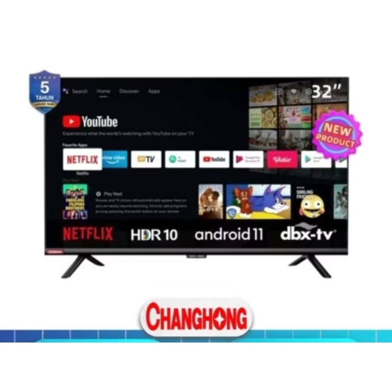 LED tv Changhong android 32 inc / LED Changhong LC 32G7N ok google