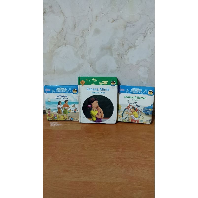 3 buku seri Ira dan Ari buku anak preloved rahasia mimin, tamasya, semua di rumah