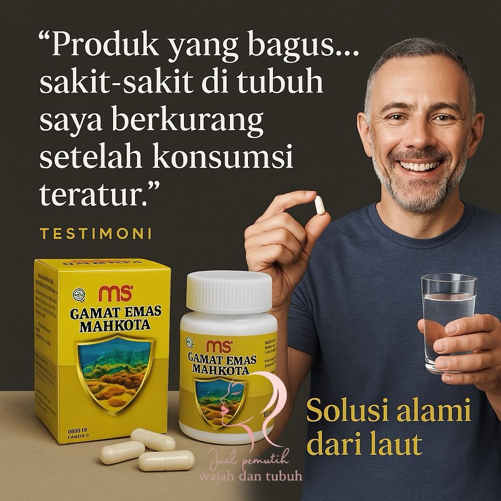 MSI GAMAT GOLD GAMAT EMAS 50 KAPSUL GAMAT MAHKOTA ORIGINAL
