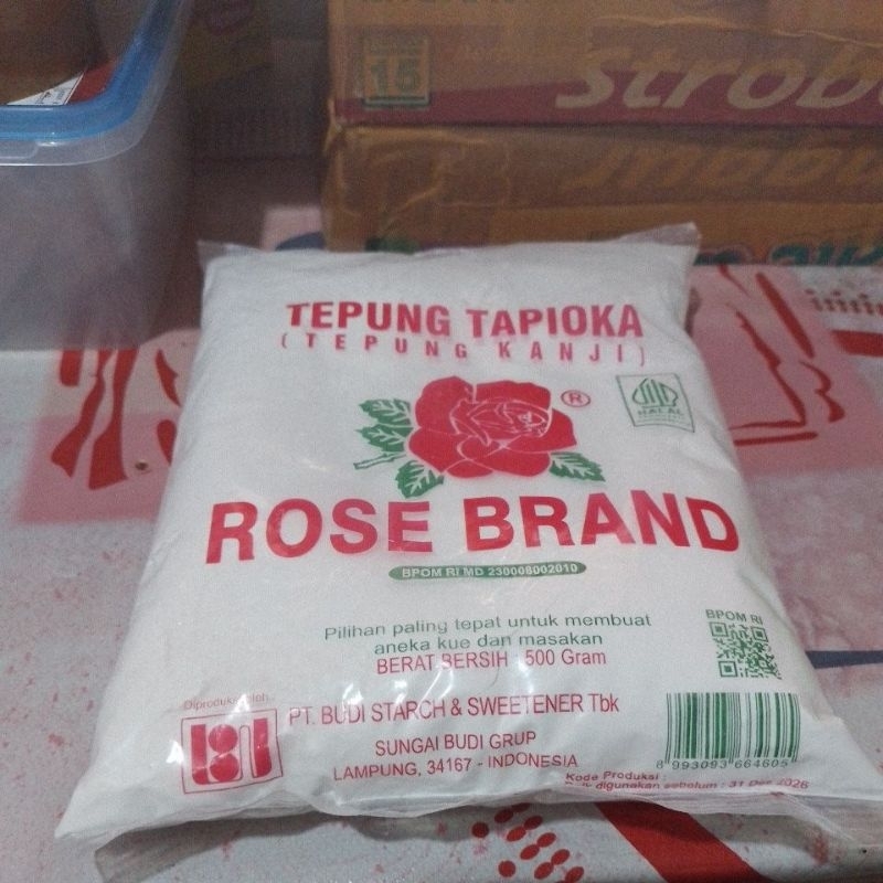 

tepung tapioka tepung kanji 500gram rose brand