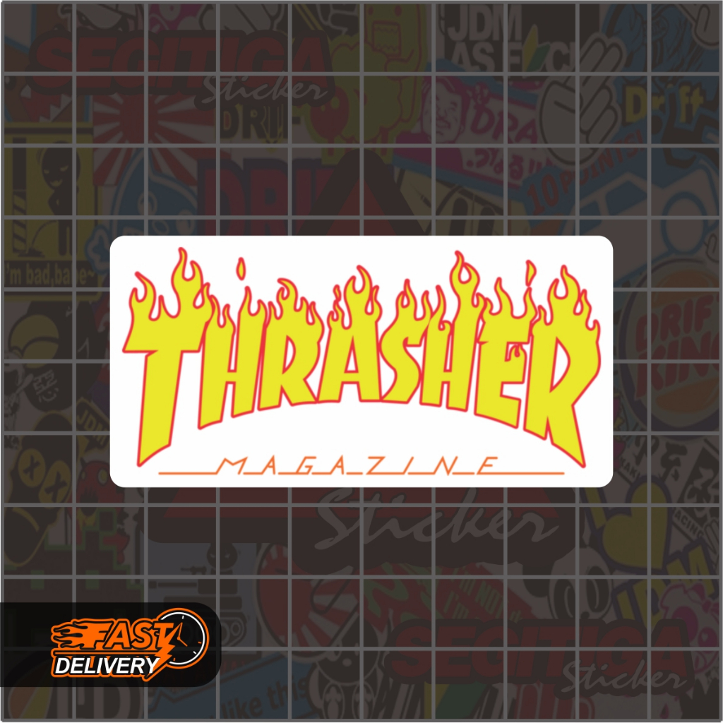 

Sticker Thrasher Magazine Ukuran 7 x 3.5 Cm