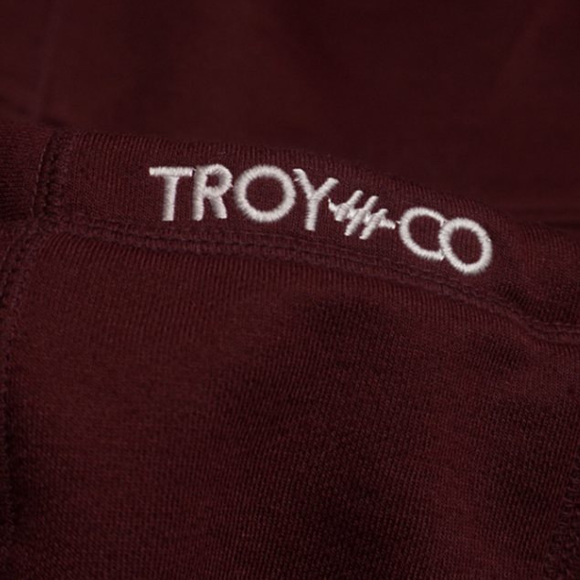 Troy Company Pullover Hoodie Maroon Mythe - Jaket Hoodie Merah Maroon KH 2716