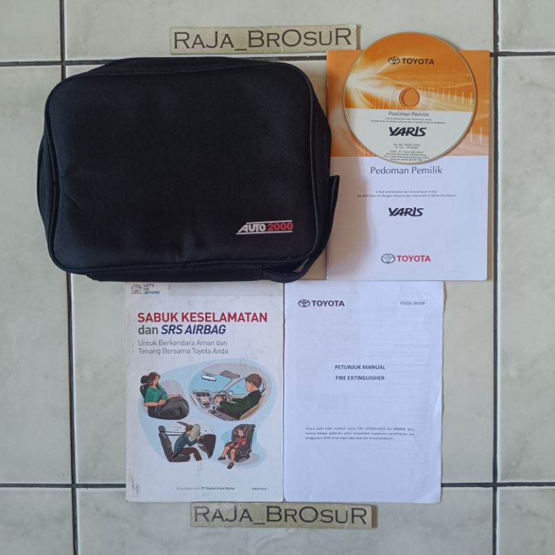 Buku Pedoman Pemilik + CD VCD/Owners Manual Book Toyota Yaris 2018-2021 Free tas ORI Original