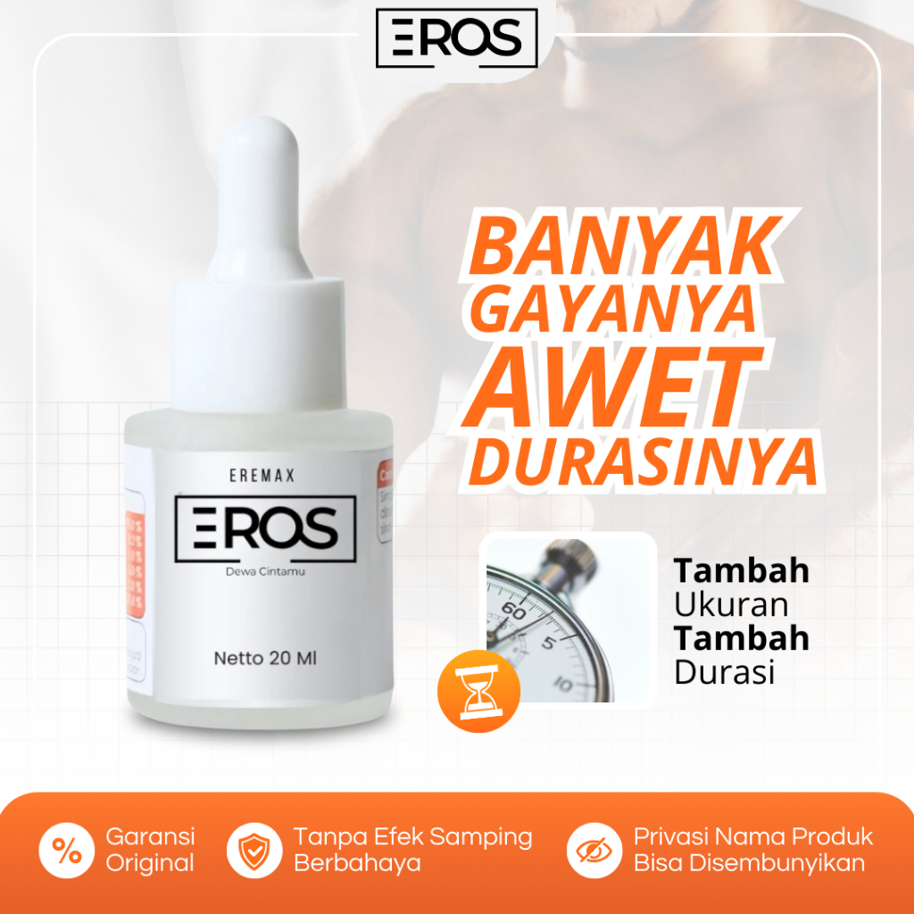 Eros Eremax Serum Tetes Pria Original Tahan Lama Farfum wangi
