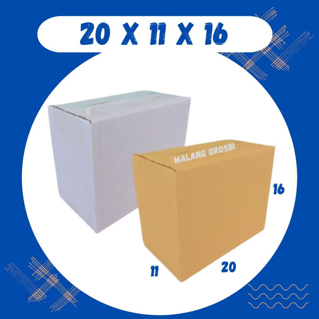 

Karton 20x11x16 Kardus A1 Packing Dus Kotak Kemasan Box Aksesoris Souvenir Sparepart Obat Madu