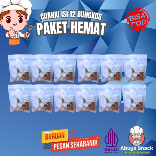 

Cuanki Murah Isi 12 Bungkus Komplit Dengan Limo