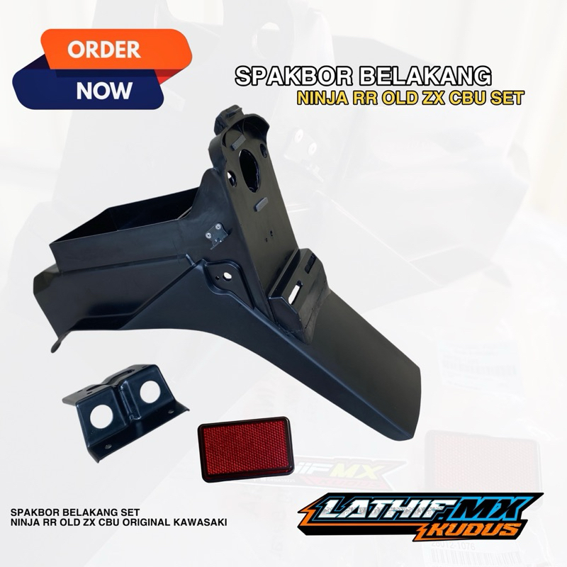 SPAKBOR BELAKANG NINJA RR OLD SET BREKET MATA KUCING 35022-1325 • 32065-1336 • 28012-1076