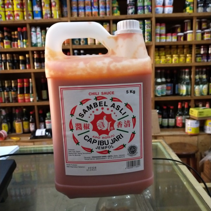 

SAMBAL JEMPOL SAUS SAMBAL CAP IBU JARI 5KG JERIGEN
