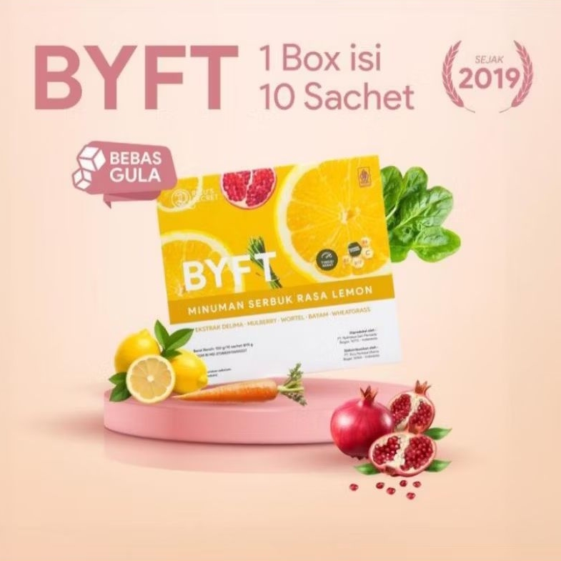 

Minuman sachet 1 Box Isi 10 Sachet - BYFT Drink's - Atasi perut buncit