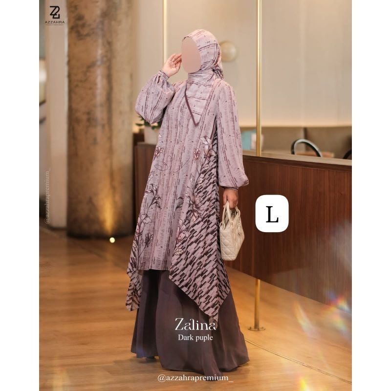 ZALINA DRESS BY AZZAHRA SET TUNIK+ROK
