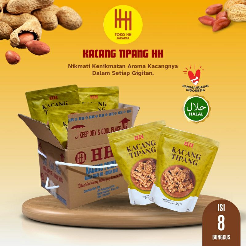 

KACANG TIPANG HH > 1 DUS > ISI 8 BUNGKUS