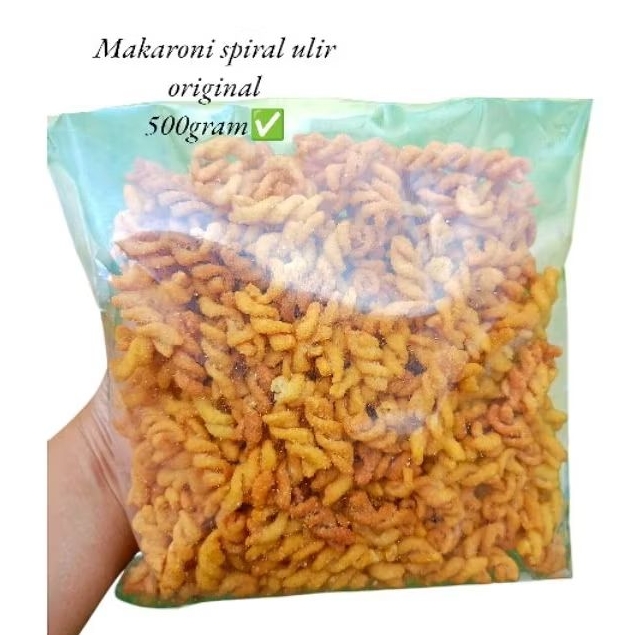 

Camilan makaroni spiral original gurih renyah manis viral 500gram