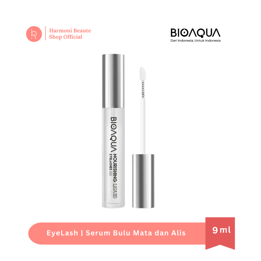 Harmoni Beaute - BIOAQUA EyeLash Serum Bulu Mata dan Alis BPOM Halal 9ml Pelentik Bulu Mata Serum Pe