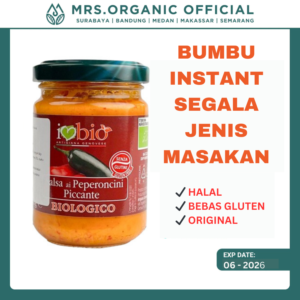 

Saus Instant Artigiana Genovese Organic Hot Chilli Pepper Sauce 130 Gr - Bumbu Masak Instant Premium