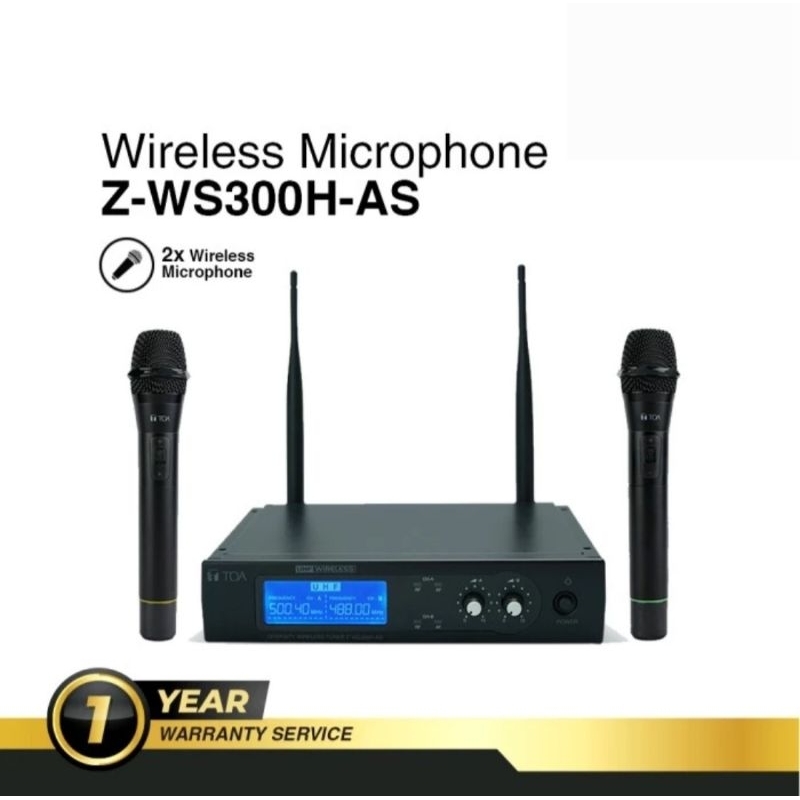 Mic Wireless TOA Z-WS300H Mic Wireless TOA Z-WS300H 2ch  handheled TOA Original