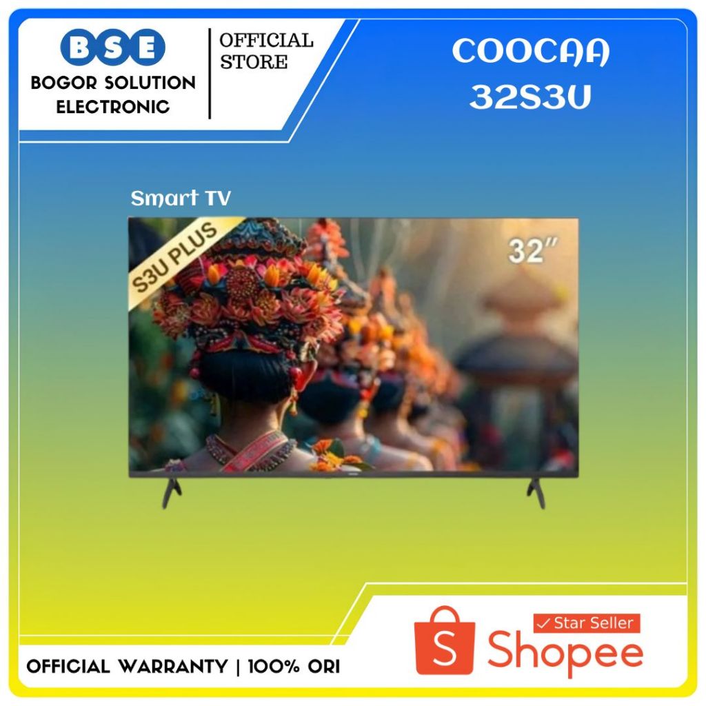 Digital TV Coocaa 32 Inch 32S3U Smart TV Coocaa 32Inci
