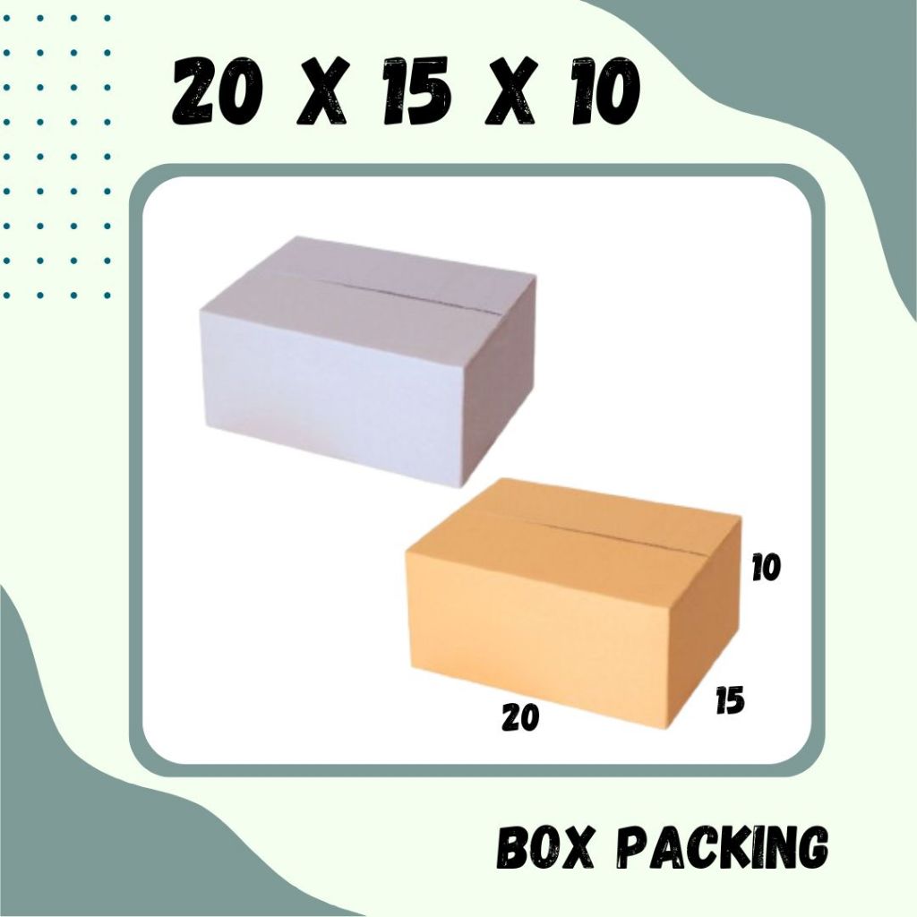 

Karton 20x15x10 Kardus A1 Packing Dus Kotak Kemasan Box Aksesoris Souvenir Sparepart Obat Madu