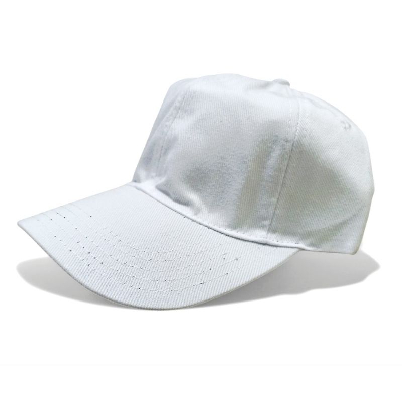 Topi Baseball Pria wanita Putih Polos