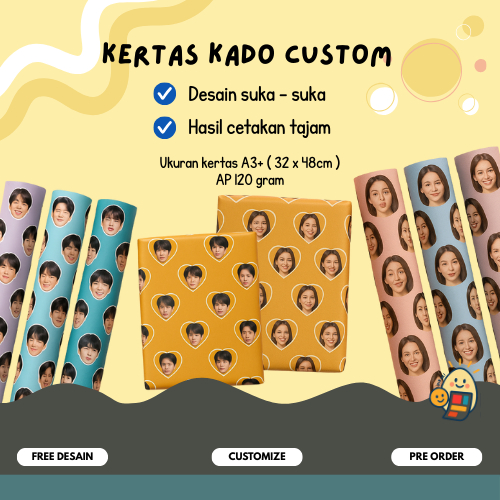 

Kertas Kado Custom - Print kertas kado motif