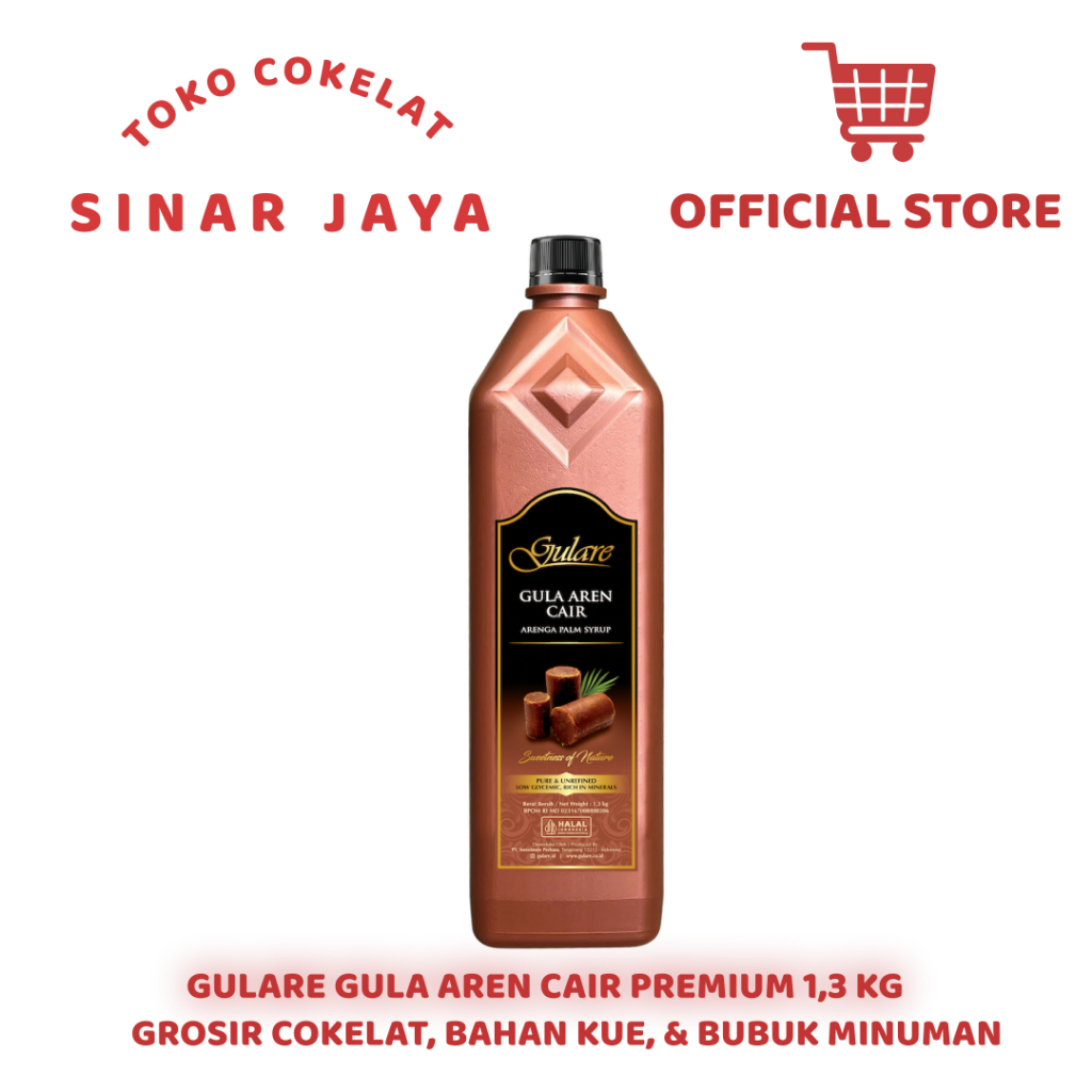 

Gulare Gula Aren Cair / Brown Sugar Syrup Premium 1,3Kg