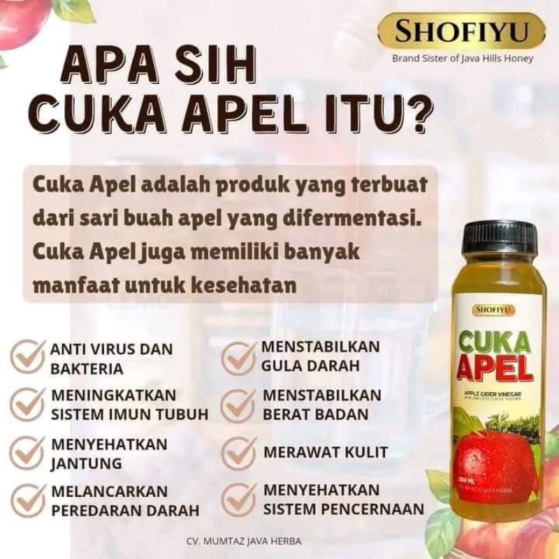 

CUKA APEL 500ML | MEMBANTU MENAHAN NAFSU LAPAR | BAGUS UNTUK MENJAGA KOLESTEROL