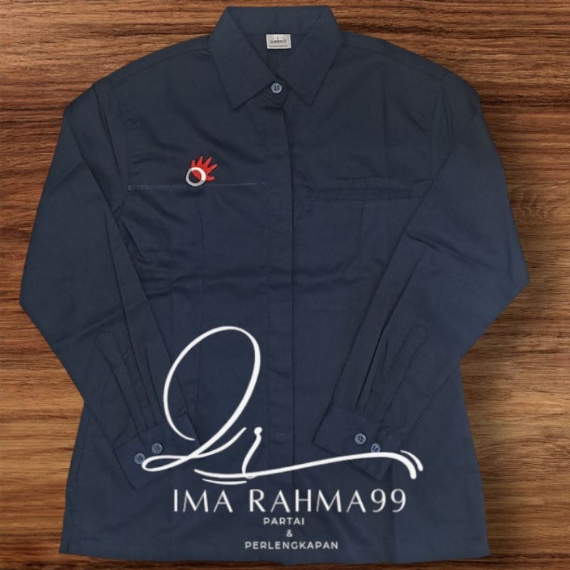 kemeja Telkom Indonesia Seragam Telkom indonesia Baju Telkom indonesia model wanita slimfit