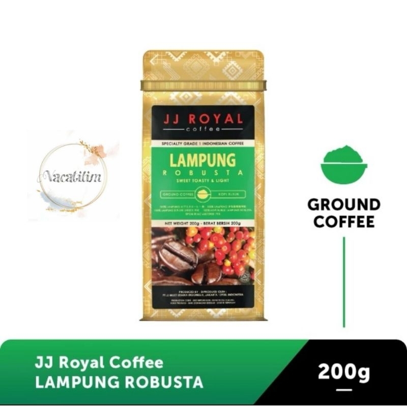 

JJ Royal Lampung Robusta Ground/Beans 200gr - Kopi JJ Royal Lampung Robusta