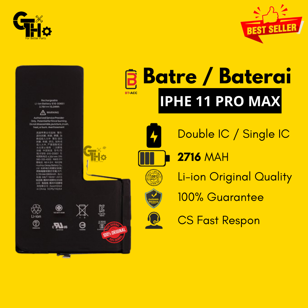Batre Battery Baterai iphone 11 Promax 11 Pro max