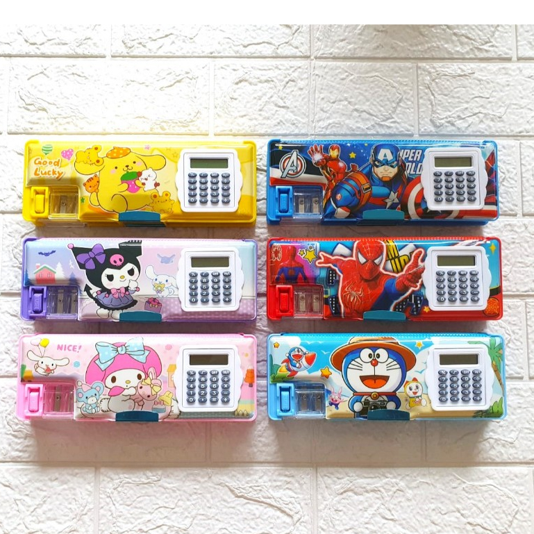 

Pencil Case Magnet CALCULATOR / Tempat Pensil / Kotak Pensil Kalkulator