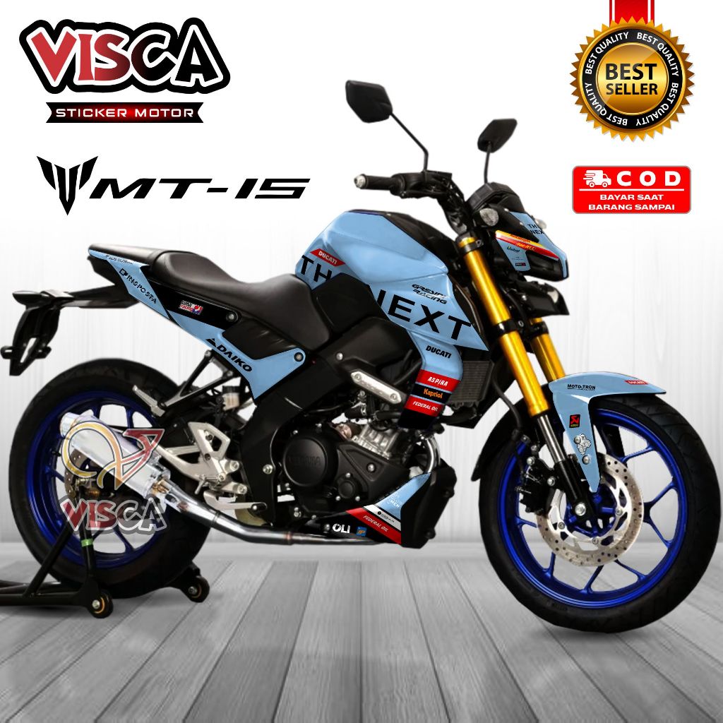 Stiker Decal Yamaha MT 15 Dekal Mt 15 Striping Mt 15 Variasi Decal Mt 15 Full Body THE NEXT