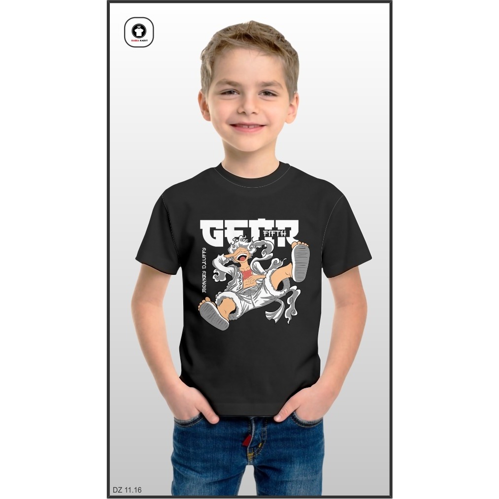 Kaos Anak motif random bahan katun combed terlaris