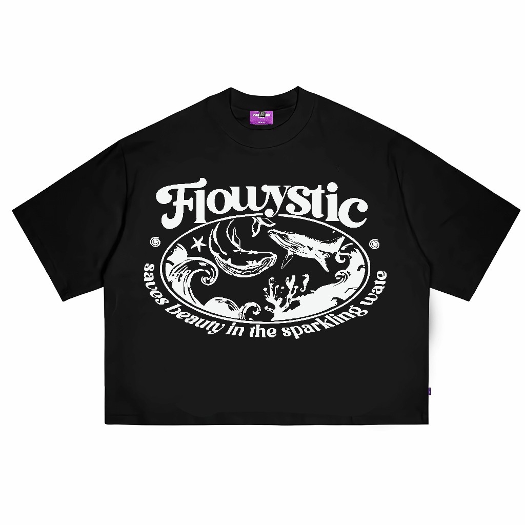 T Shirt Flowystic THE SEA kaos distro kekinian aesthetic baju pria wanita oversize bahan cotton comb